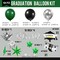Dark Green black Silver Graduations Balloon Garland Kit with cap diploma and explosion star foil balloons for class of 2026 Prom party decorations congratulations party ceremony decor